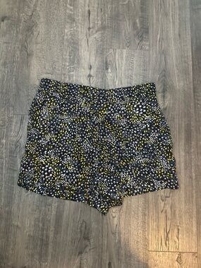 LOFT mini print floral Navy Blue Shorts Size M